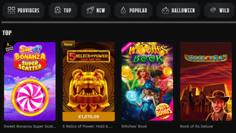 Beliebte Spielautomaten im Wildsino Casino – Sweet Bonanza, Book of Ra und Witches’ Book